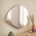 Sieninis veidrodis BESSO 60x60 cm juoda