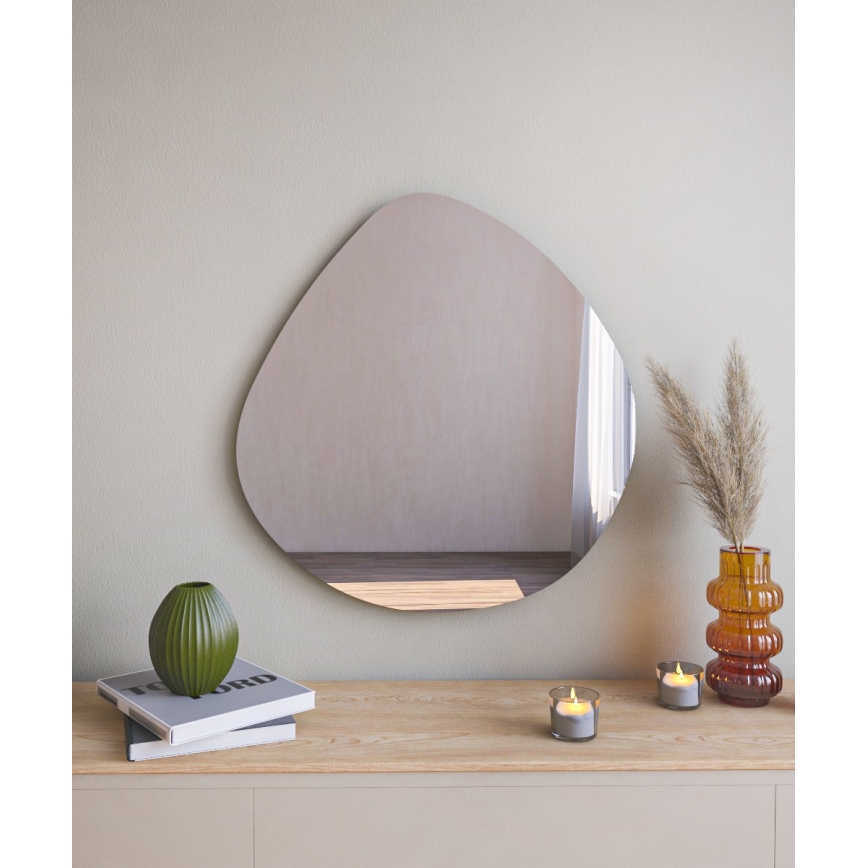 Sieninis veidrodis BESSO 60x60 cm juoda