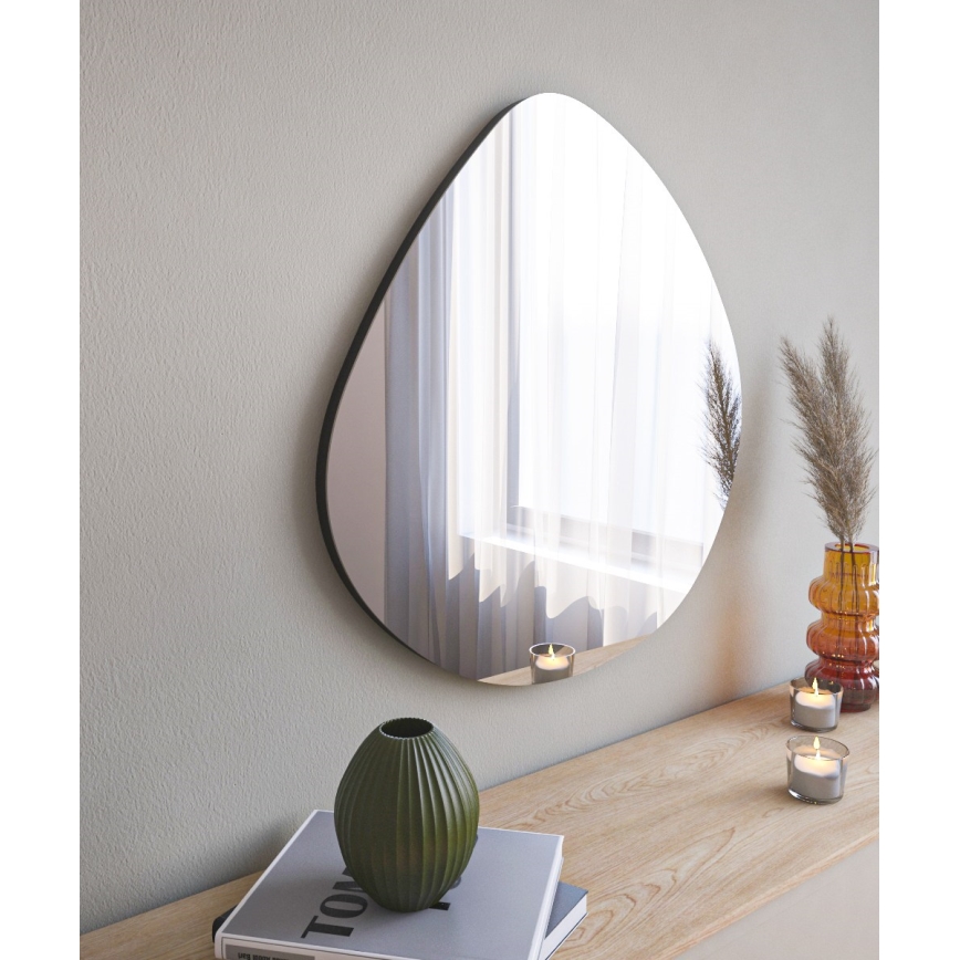 Sieninis veidrodis BESSO 60x60 cm juoda