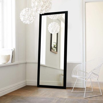 Sieninis veidrodis CHEVAL 105x40 cm juoda