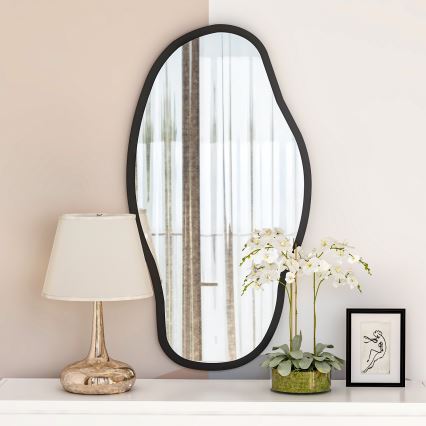 Sieninis veidrodis COULDY 85x45 cm juoda