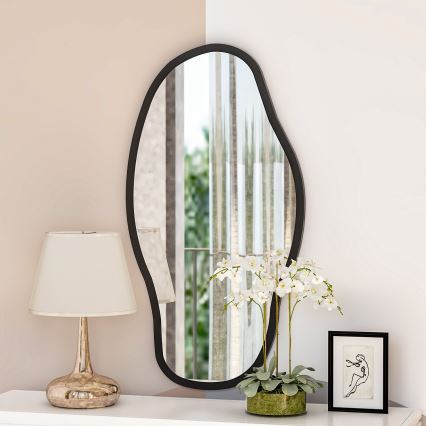 Sieninis veidrodis COULDY 85x45 cm juoda