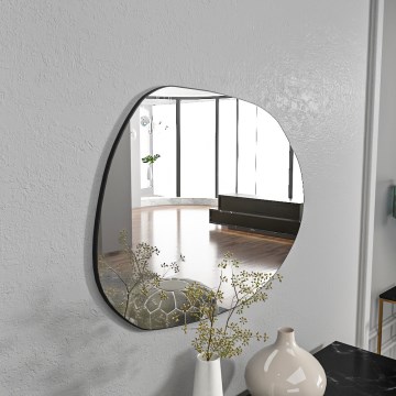 Sieninis veidrodis LIORA 75x55 cm juoda