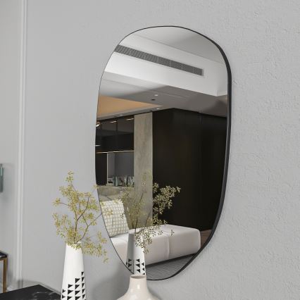 Sieninis veidrodis LIORA 75x55 cm juoda