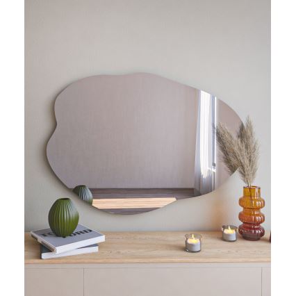 Sieninis veidrodis OHHO 85x60 cm juoda