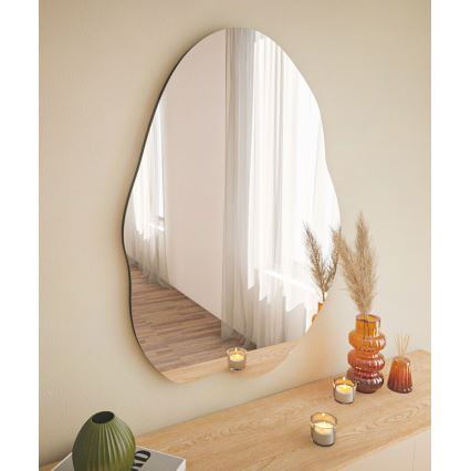 Sieninis veidrodis OHHO 85x60 cm juoda