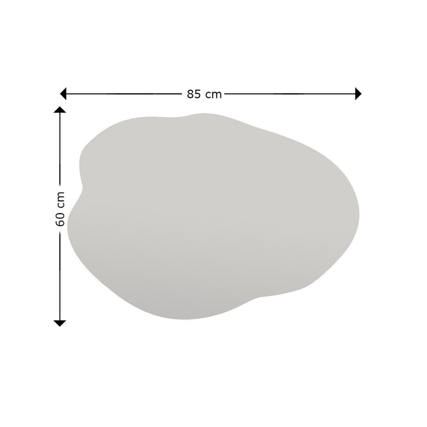 Sieninis veidrodis OHHO 85x60 cm juoda