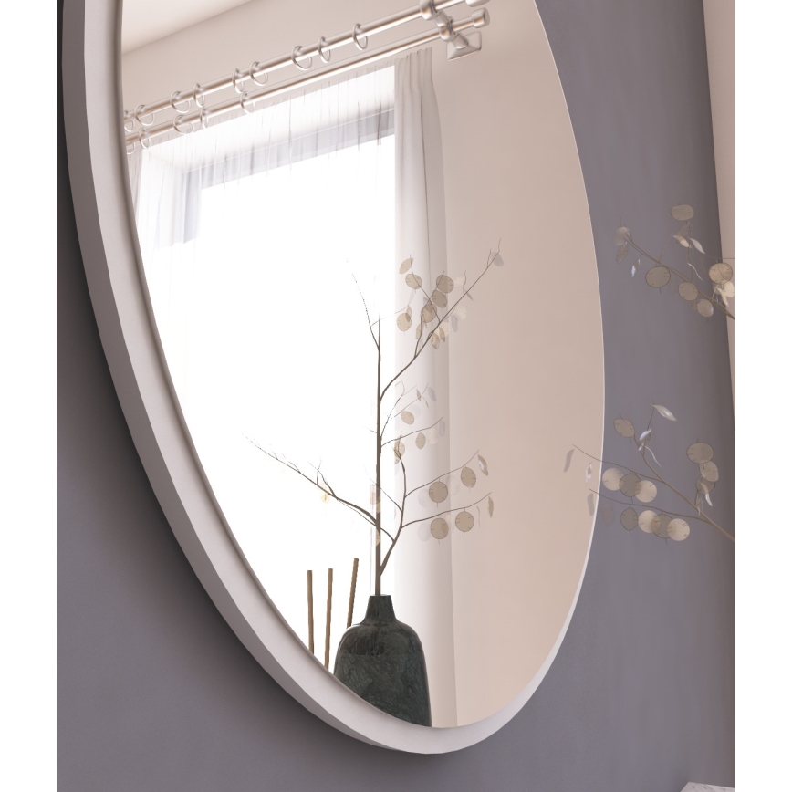 Sieninis veidrodis OZZE diametras 60 cm balta