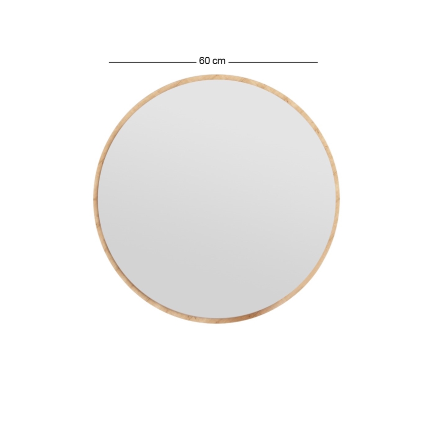 Sieninis veidrodis OZZE diametras 60 cm ruda