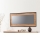 Sieninis veidrodis QUANTUM 60x110 cm ruda/juoda