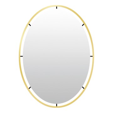 Sieninis veidrodis SALEM 80x60 cm, aukso spalvos
