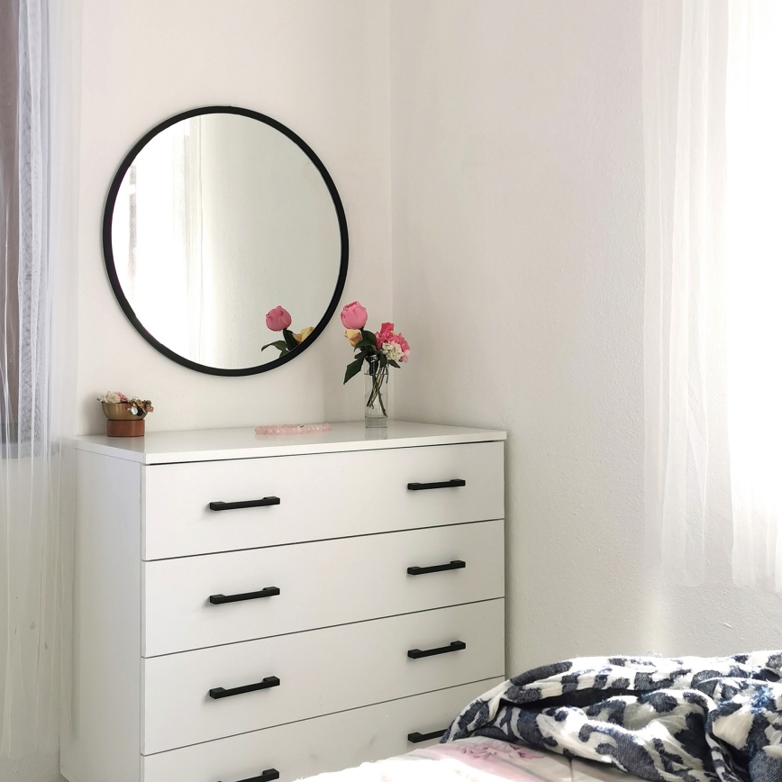 Sieninis veidrodis SIYAH diametras 60 cm juoda