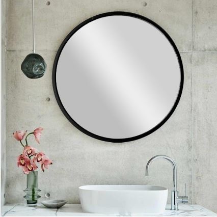 Sieninis veidrodis SIYAH diametras 60 cm juoda