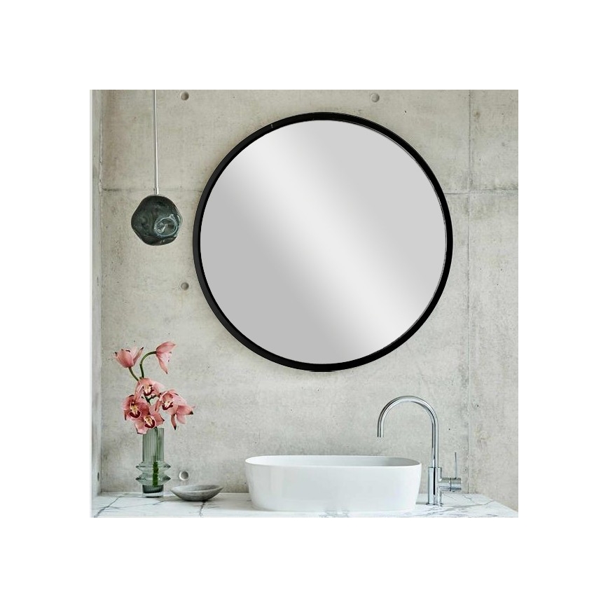 Sieninis veidrodis SIYAH diametras 60 cm juoda