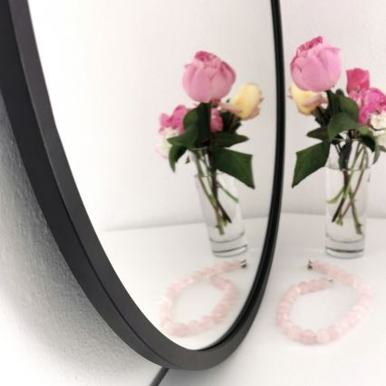 Sieninis veidrodis SIYAH diametras 60 cm juoda