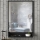 Sieninis veidrodis su lentyna COSTA 75x45 cm juodas