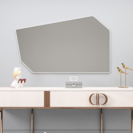 Sieninis veidrodis TARZ 49x86 cm balta
