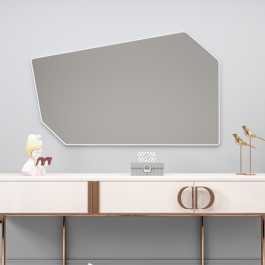 Sieninis veidrodis TARZ 49x86 cm balta