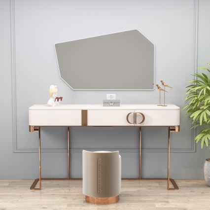 Sieninis veidrodis TARZ 49x86 cm balta