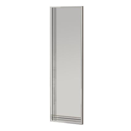Sieninis veidrodis TRIO 120x40 cm blizgus chromas