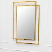 Sieninis veidrodis VIDO 110x80 cm auksinis