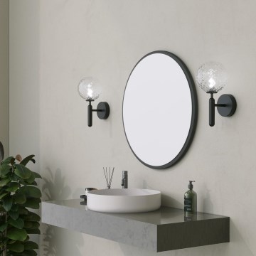 Sieninis veidrodis YUVARLAK diametras 60 cm juoda