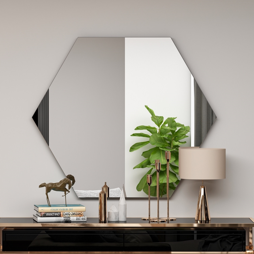 Sieninis veidrodis ZEO 60x70 cm juoda