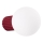 Sieninis vonios šviestuvas HALO 1xG9/8W/230V diametras 12 cm IP44 raudona