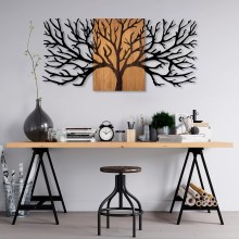 Sienų dekoracija 150x70 cm medis metalas/medis