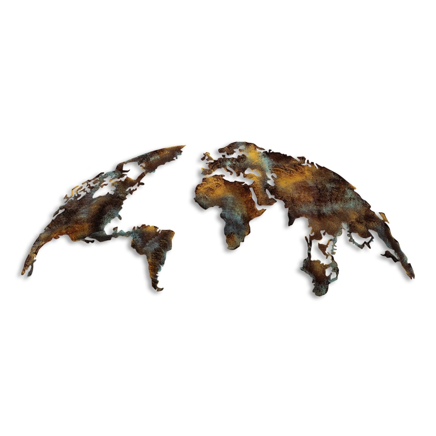 Sienų dekoracija 2 vnt. 150x59 cm planeta metalas