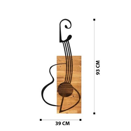 Sienų dekoracija 39x93 cm gitara