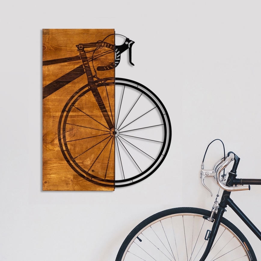 Sienų dekoracija 45x58 cm bike medis/metalas