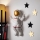 Sienų dekoracija 47x35 cm astronaut auksas