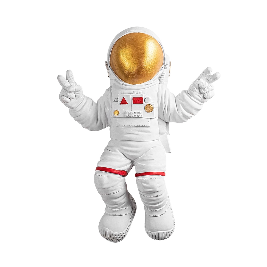 Sienų dekoracija 47x35 cm astronaut auksas