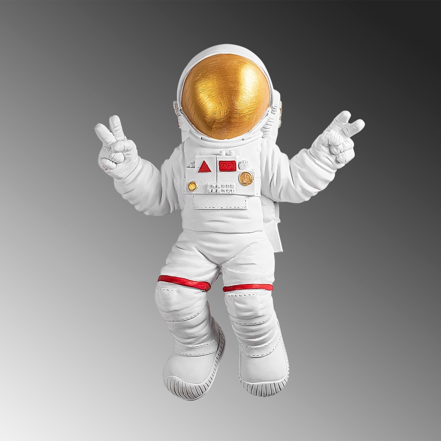 Sienų dekoracija 47x35 cm astronaut auksas
