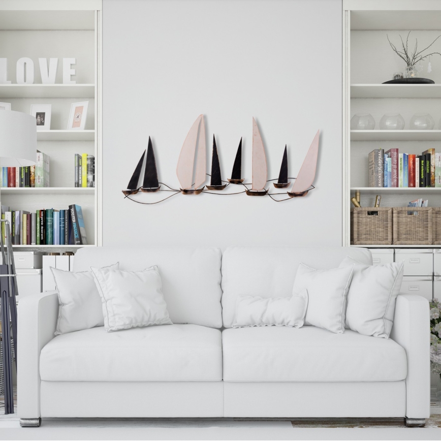 Sienų dekoracija 52x117 cm burlaiviai