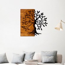 Sienų dekoracija 58x58 cm medis/metalas