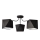 Sietynas ADAMANT 3xE27/15W/230V juoda