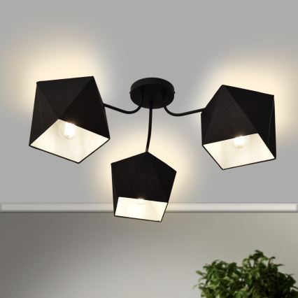 Sietynas ADAMANT 3xE27/15W/230V juoda