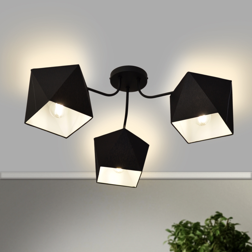 Sietynas ADAMANT 3xE27/15W/230V juoda