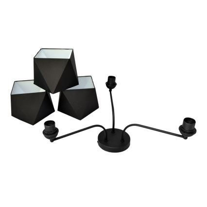 Sietynas ADAMANT 3xE27/15W/230V juoda