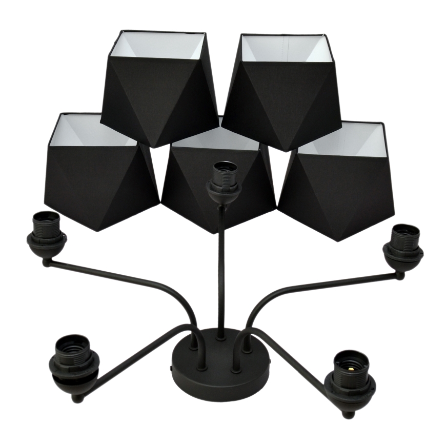 Sietynas ADAMANT 5xE27/15W/230V juoda