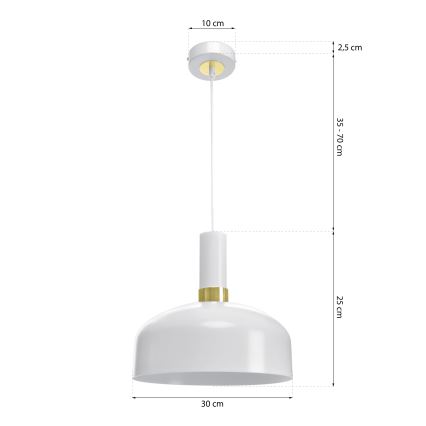 Sietynas ant grandinės MALMO 1xE27 / 60W / 230V