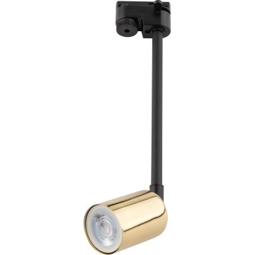 Sietynas ant stulpo 1-fazės bėgių sistemai TOP 1xGU10/10W/230V auksas/juoda