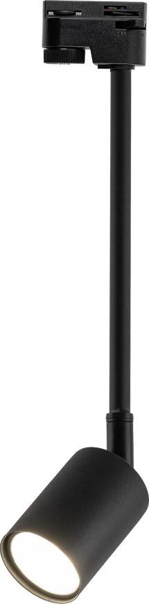 Sietynas ant stulpo 1-fazės bėgių sistemai TOP 1xGU10/10W/230V juoda
