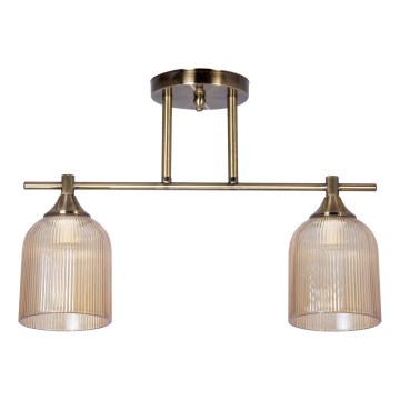 Sietynas ant stulpo 2xE14/60W/230V žalvaris