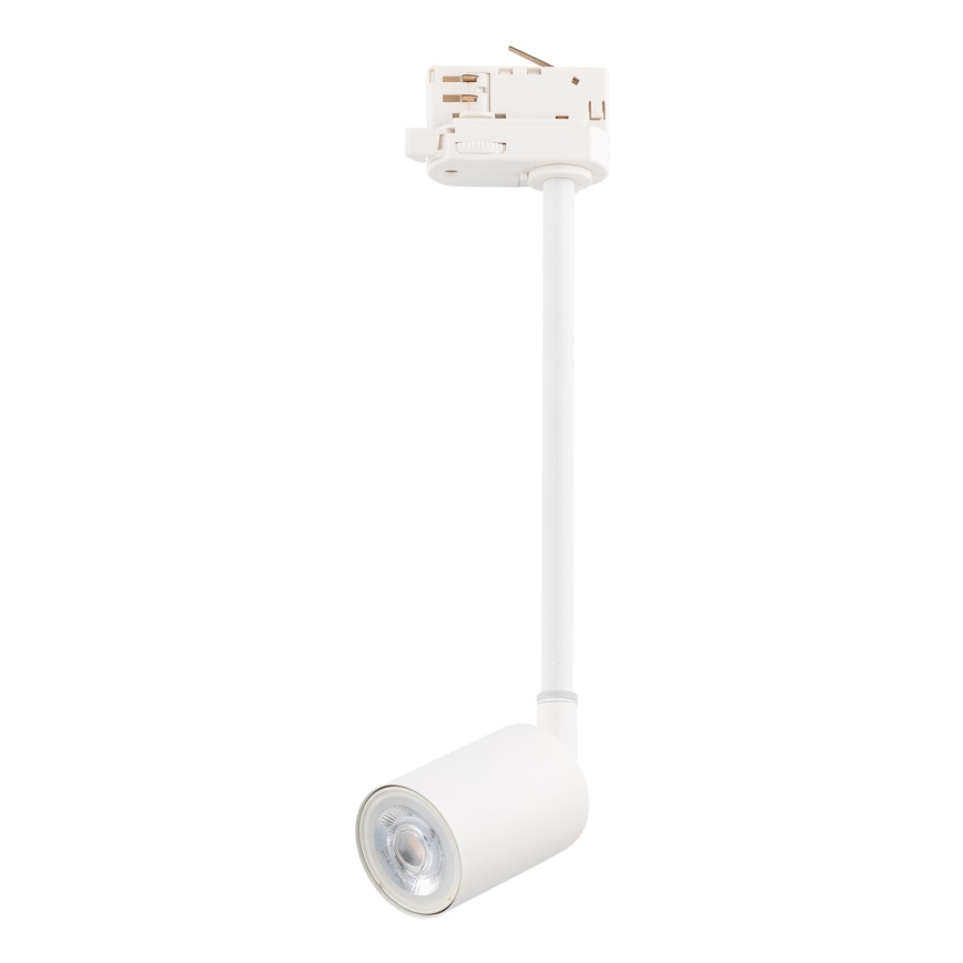 Sietynas ant stulpo 3 fazių bėgių sistemai TOP 1xGU10/8W/230V balta