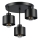 Sietynas ant stulpo 3xE27/35W/230V diametras 30 cm juoda