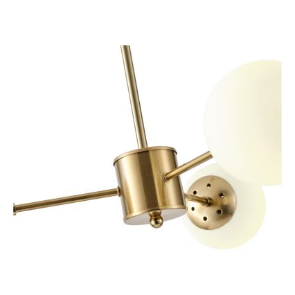 Sietynas ant stulpo 3xE27/40W/230V žalvaris