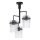 Sietynas ant stulpo 3xE27/60W/230V juoda/permatoma